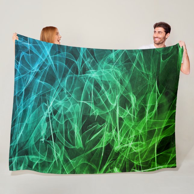 Elegante Rauchwirbel-Textur Fleecedecke (Beispiel)