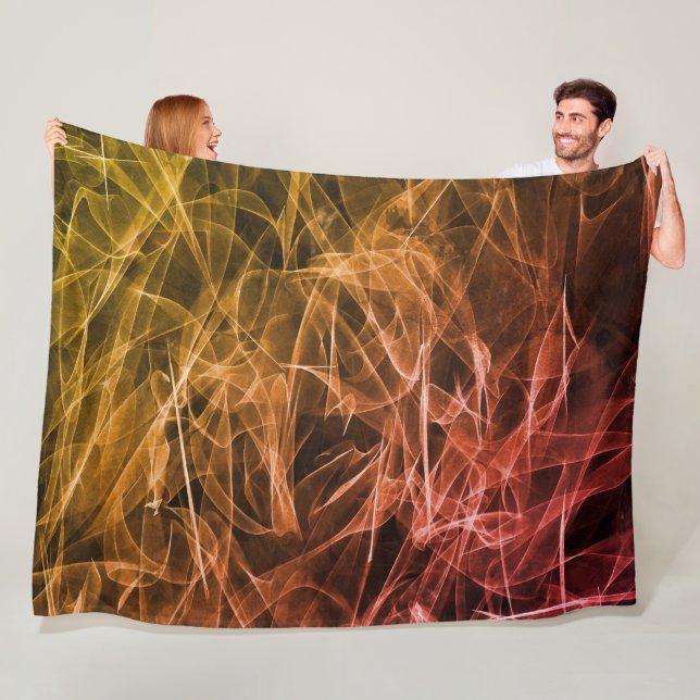 Elegante Rauchwirbel-Textur Fleecedecke (Beispiel)