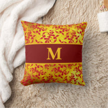 Elegante Red Damask und Gold Textur