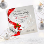 Elegante Red Loop Silver Bells Weihnachten Einladung<br><div class="desc">Eleganter Roter Loop,  silberne Glocken Weihnachtseinladung. Der Text kann über das Menü "Details" geändert werden. Klicken Sie auf den Button "Anpassen" und können Sie Text- und Farbstil ändern. Andere Farben sind verfügbar. Bitte kontaktieren Sie mich,  wenn Sie Hilfe benötigen,  passende Artikel benötigen oder besondere Wünsche haben.</div>