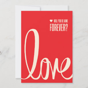 Elegante Red Valentine's Day Card für Ihre Liebe O Einladung