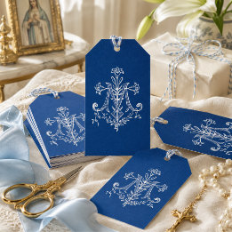 Elegante religiöse Jungfrau Mary Blue Katholic Lil Geschenkanhänger
