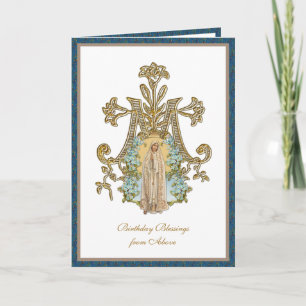 Elegante Religiöse Jungfrau Mary Fatima Card Karte