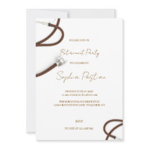 Elegante Rentnerparty-Karte Einladung