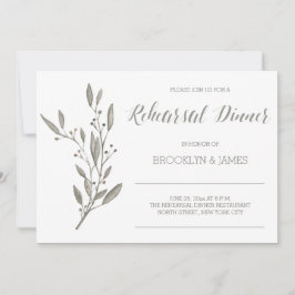 Élégante répétition de mariage Invitation Floral G