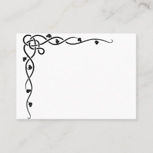 Elegante Retro Blank Table Name Platzkarten