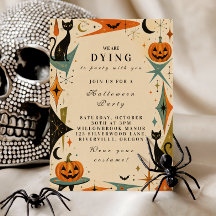 Elegante Retro-Halloween-Party