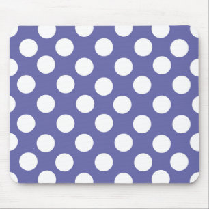 Elegante Retro-lila Polka-Punkte Mousepad