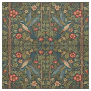 Elegante Retro-Vintage Kolibri-Kunst Stoff