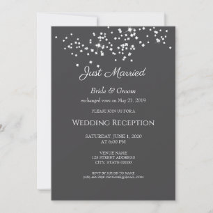 Elegante Rhinestones Hochzeitsempfang entfaltet Einladung