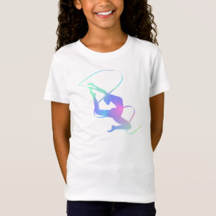 Elegante Ribbon Rhythmic Gymnastics Motif Artistic T-Shirt