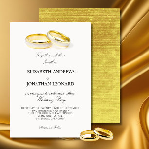 Elegante Rings Einfache formelle Einladung zur Hoc