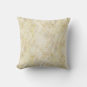 Elegante Ripple Cream & Gold Kissen