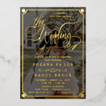 Elegante Romance | Rose Gold Foil Foto Hochzeit