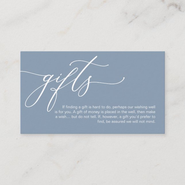 Elegante Romantik, Ein Hinweis auf Geschenke, Geld Begleitkarte (Vorderseite)