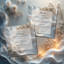 Elegante romantische Babyatmungs-Blumenhochzeit 