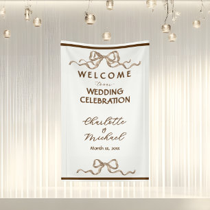 Elegante Romantische Band Hochzeit Banner