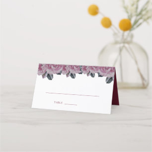 Elegante romantische Blume Sitzende Tisch-Platzkar Platzkarte