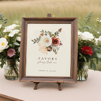 Elegante Romantische Fall Floral Gastgeschenke Hoc