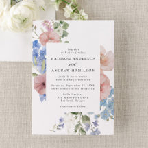 Elegante romantische Hochzeit mit Aquarellfarben