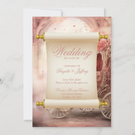 Elegante romantische Hochzeitseinladung Einladung