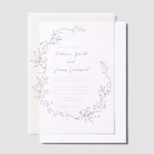 Elegante romantische Kranz Botanische Blumenhochze