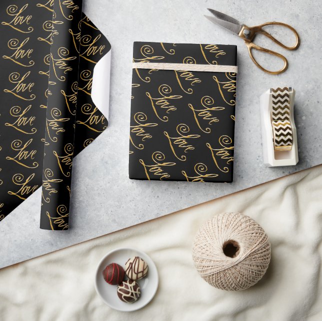 Elegante, romantische Liebe Geschenkpapier (Basteln)