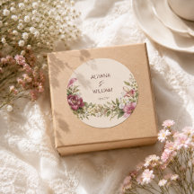 Elegante romantische Monogramm-Hochzeitseinladung