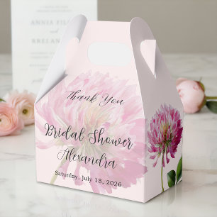 Elegante romantische rosafarbene Blumen-Hochzeitsd Geschenkschachtel