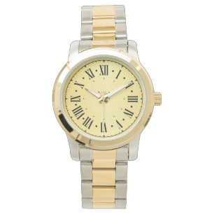 Elegante römische Zahlen übergroß Armbanduhr
