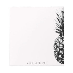 Elegante rosa Ananas Custom Notizblock