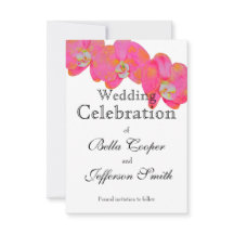 elegante Rosa Aquarell Orchid-Malerei Blumen