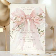 Elegante rosa Babyparty-Rosen-Schleife