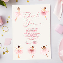 Elegante Rosa Ballerina Ballerina Ballet Geburtsta