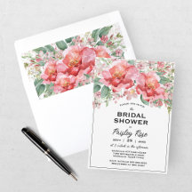 Elegante rosa Blumen-Hochzeitsdusche