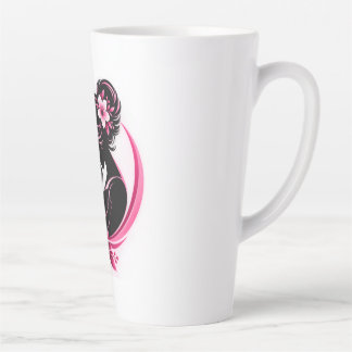 Elegante rosa Blumen Mutterliebe Frauen Milchtasse