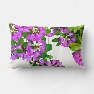 Elegante rosa Blumen rosa Azaleen rosa Blume Lendenkissen