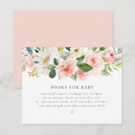 Elegante Rosa Blumenbücher für die Kinderkarte Einladung