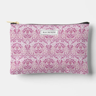 Elegante rosa Blumenmuster-Accessoire-Tasche Zubehörtasche