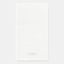 Elegante Rosa/Blush Monogramm Hochzeit
