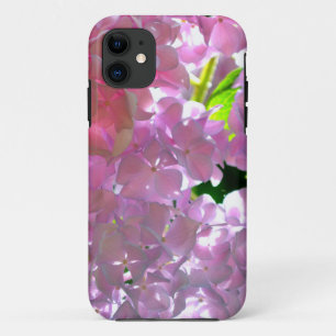 Elegante Rosa Boho Blumen Blume Hydrangeas iPhone 11 Hülle