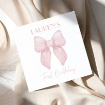 Elegante Rosa Bow Girl