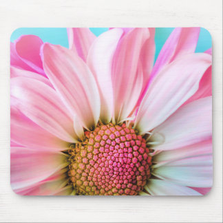Elegante rosa Chic Gänseblümchen Mousepad