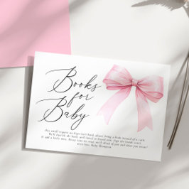 Elegante rosa Coquette Books for Baby Girl Begleitkarte