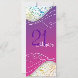 Elegante Rosa Einladung