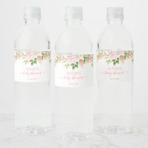Elegante rosa Floralmuster Baby Shower für Mädchen