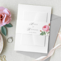 Elegante rosa französische Rosenhochzeit