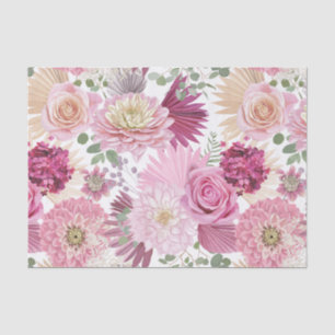 Elegante Rosa Garden Blume Seidenpapier