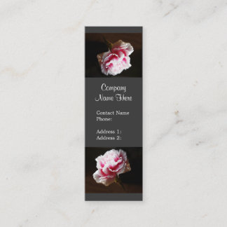 Elegante rosa Gartennelken-Blumen-Geschäfts-Karten Mini Visitenkarte