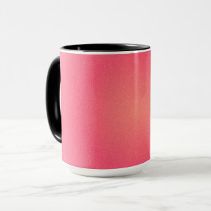 Elegante rosa glänzende Tasse mit feinem Sparkle
